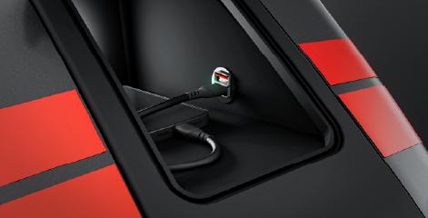 Built-in Storage with Dual USB Ports in Oben Rorr EZ Sigma