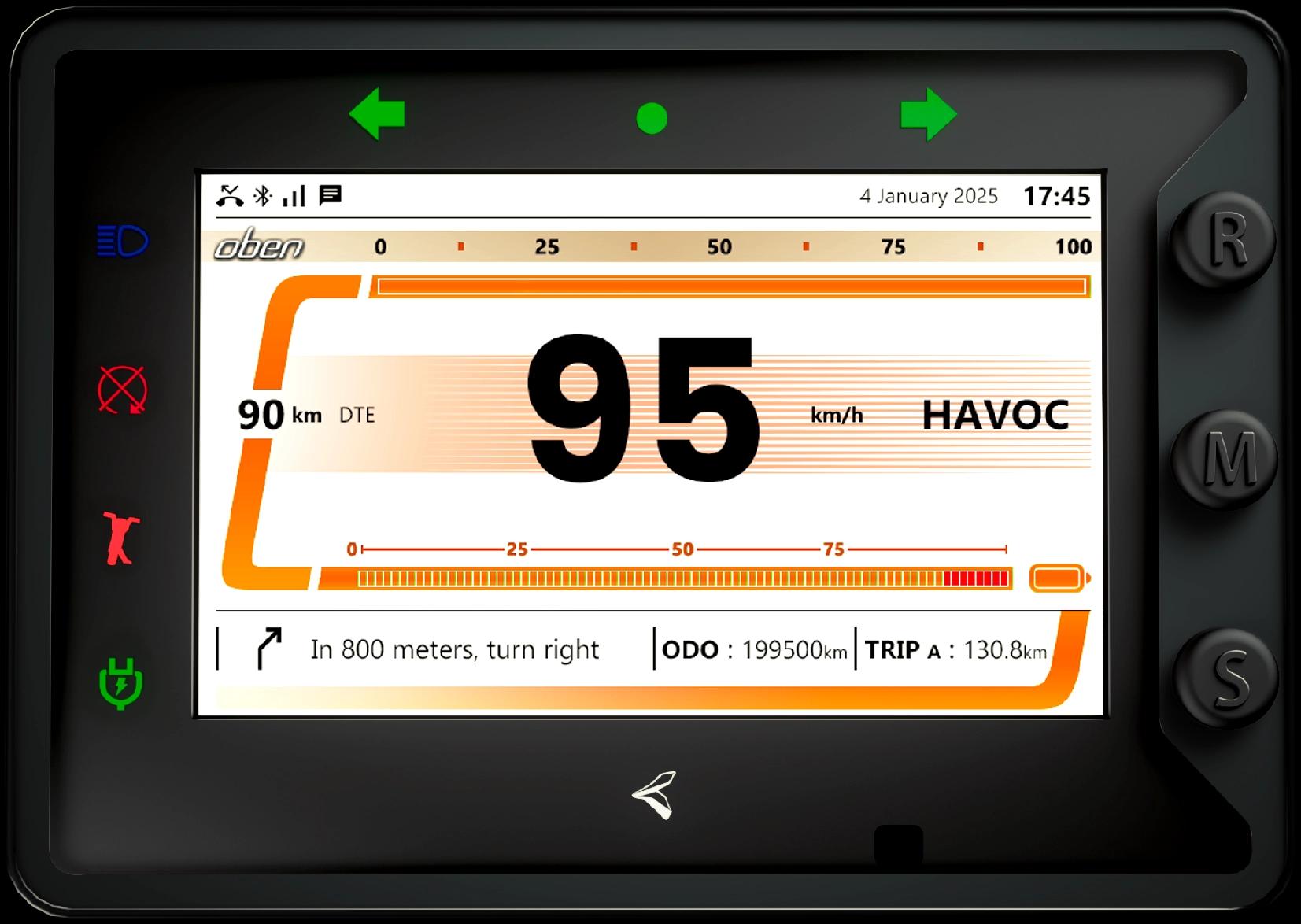 Rorrr EZ Sigma 5 Inch Colour TFT Screen
